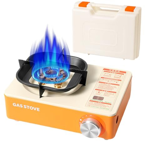 Fornello portatile da campeggio, per esterni, con valigetta per il trasporto, robusta attrezzatura da cucina per esterni, per alpinismo, picnic, viaggi