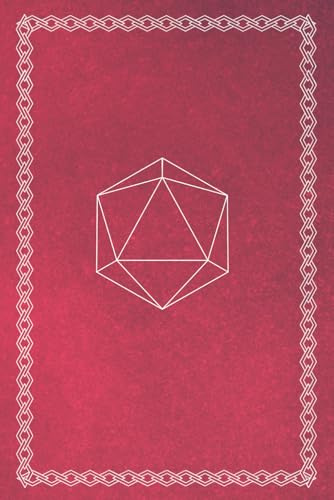 Pen & Paper Kampagnen Journal – Mit Charakterbögen, Index & 130 Notizseiten | 15,24 x 22,86 cm | Softcover | Rote Cover Edition