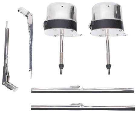 HELEVIA Windscreen Wiper Motor S6558 Stainless Steel Front Wiper Motor for Vintage Classic Cars Boats ATV