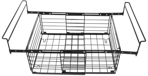 NUOBESTY Rack De Congélateur Organisateur De Congélateur Coffre Paniers De Congélation De Poitrine Réglables Organisateur De Stockage Grille Noir