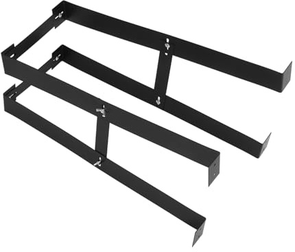 Supporto Carbonio PC in Regolabile al Acciaio Nero Sottoscrivania | Struttura Solida e Robusta, Altezza Regolabile, Design Pratico, Finitura Nera per Scrivania