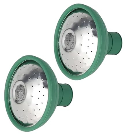 2 Pcs Green Universal Garden Watering Can Rose Head Water Sprinkler Sprayer Fit All Rose Spout Cover Nozzle Replacement Garden Watering Tool, Equipment, Small Watering Can