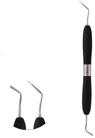 Spatules dentaires en résine, kit de restauration esthétique for résine de remplissage, manche en silicone for couteau à résine, outil de dentisterie en plastique(CT6(1pcs))