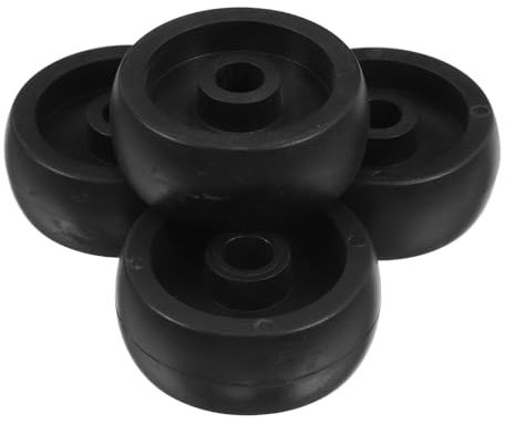 Ciieeo 4 Ruedas de Repuesto para Equipos de Fitness, Rodillos Plásticos de PP D48x8xh20x19 Mm, Accesorio Móvil para Máquinas de Ejercicio, Poleas Multiusos para Bicicletas Estáticas y Cintas