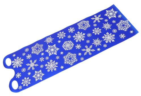 GALPADA Trineo de Nieve Enrollable Portátil con Construcción Ligera y Diseño Flexible, Tapete de PE Adecuado para Adultos en Aventuras de Invierno y Colinas Traseras
