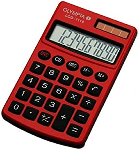Olympia Taschenrechner LCD - 1110, rot, 941901002