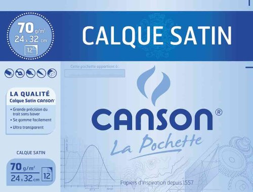 CANSON Transparentpapier, 240 x 320 mm, 70 g/qm VE=1