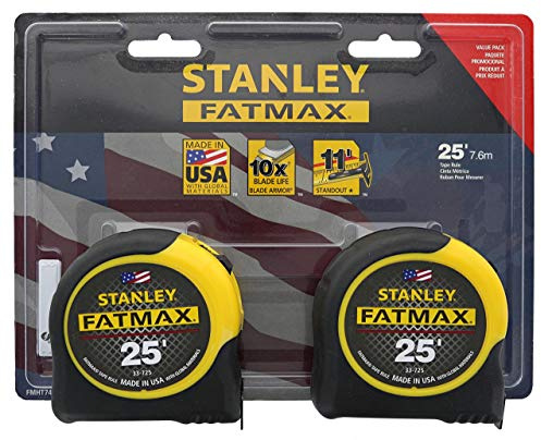 STANLEY Consumer Tools FMHT74038 25' Fatmax Tape Measure (2 Pack)