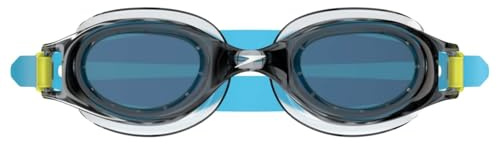 Speedo Unisex-child Swim Goggles Hydrospex Ages 6-14, Grey/Blue