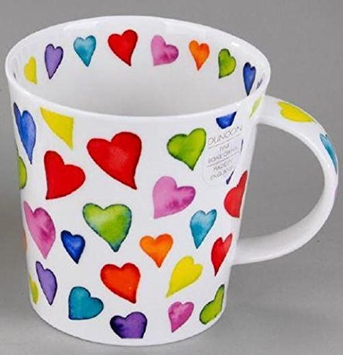 Becher Cairngorm Warm hearts aus Bone China 11cm 0,48l by DUNOON