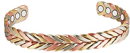 (CPB-0932) 6.5 '' pulsera de cobre magnética pulsera de cobre para hombres artritis