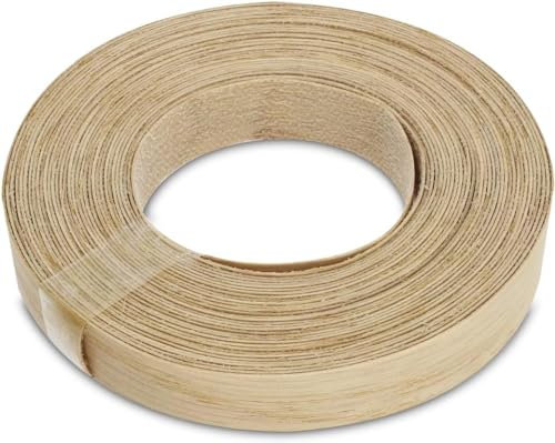 WordPress® 15 mm Eiche Echtholz Kantenumleimer mit Schmelzkleber – 7.5m Rolle – Einfache DIY-Aufbügelanwendung, Deckt die Kante von Standard-MDF-Platten ab