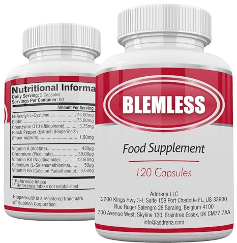 Blemless 60 Day Supply- Designed as a Dietary Supplement That May Support Skin