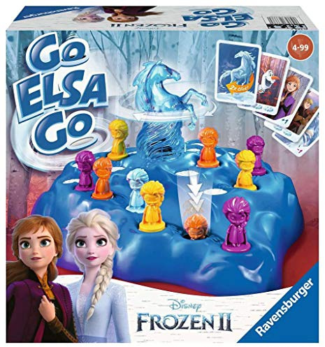 Ravensburger 20425 - Disney Frozen 2 Go ELSA Go, Klassiker 2-4 Spieler, Kinderspiel ab 4 Jahren, Eiskönigin 2