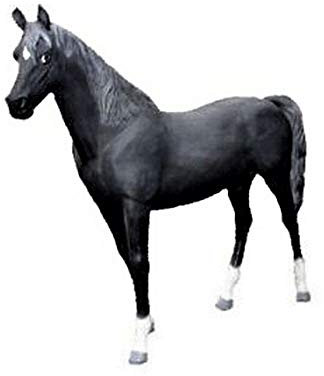 XXL Pferd lebensgross Premium Gartendeko ca.220 cm Gartendekoration Deko Figur s11