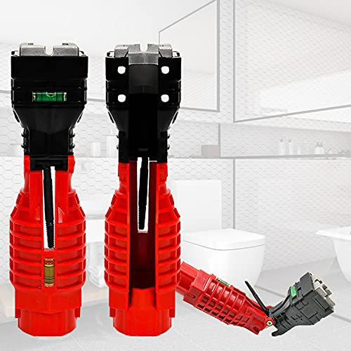 18 in 1 Plumbing Tools, Sink Faucet Installer Socket Wrench, Multifunctional Tool for Toilet and Water Pipe, Foldable