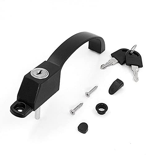 QSCTYG Maniglia Finestra 1pcs Schermo di Materiale in Lega Maniglia antifurto Finish Finestra Serratura Serratura con Maniglia con Maniglia con Serratura/Push Switch 643 (Color : 1)