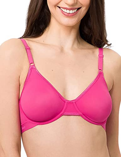 BeeDees Damen Bügel-BH Microfun W Fuchsia, 75B mit Bügel Verstellbare Träger