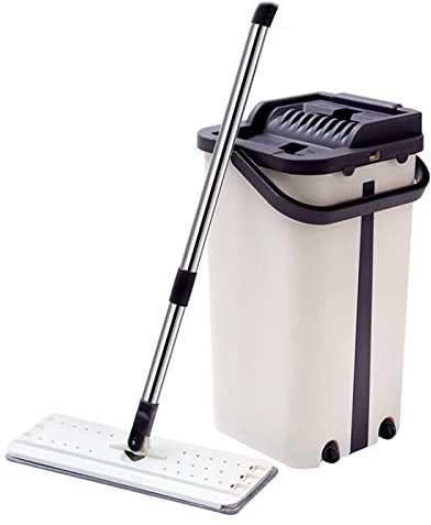 yaoqijie Mop With Bucket Spin Flat Floor Cleaning Tool Squeegee Trapezers Home And Order Easy To Drain Washer Spray Water Window Wash lasting (Color : Within 1 pad)