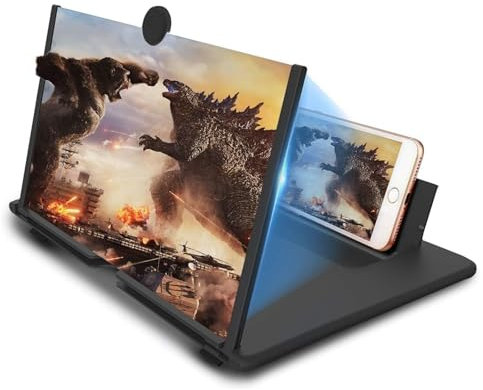 Severnier Amplificatore Schermo Telefono, 16 Zoll Lente ingrandimento smartphone, Ingranditore schermo smartphone 3D HD per tutti smartphone per guardare film e video
