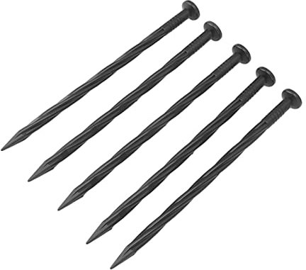 50 Estacas para Bordes, Puntas de Anclaje de Paisaje de Nailon en Espiral para Bordes de Adoquines, Barreras contra Malas Hierbas, Césped, Tiendas de Campaña con Uso Comercial y
