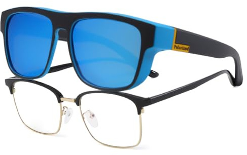 Long Keeper Polarisierte Überzieh Sonnenbrille Herren Damen Blendschutz Autofahrer Sonnenbrille Überbrille für Brillenträger Sonnenbrillen UV400 Schutz
