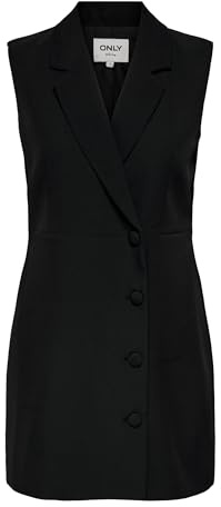 ONLY Onlelly Life S/L Blazer Dress TLR pour Femme, Noir, 36
