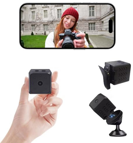 LIVERO Mini Spy Camera for Home 4K HD Indoor Battery Mini Cameras Wireless WiFi Security APP Control Smallest Surveillance Camera for Room Nanny Cam with Motion Detection Night Vision