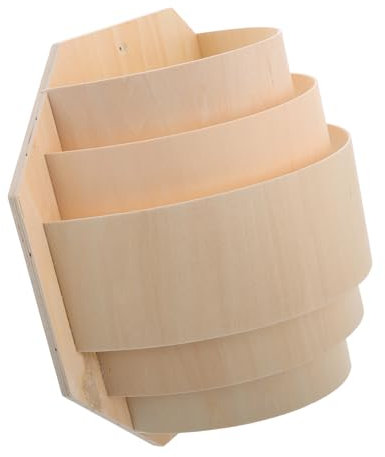 POPETPOP Sauna Lampenschirm Aus Hellem Lindenholz Leicht Transparent Hitzebeständig Schutzfunktion Für Saunaräume Stilvolles Zubehör Für Gedämpfte Entspannende Beleuchtung