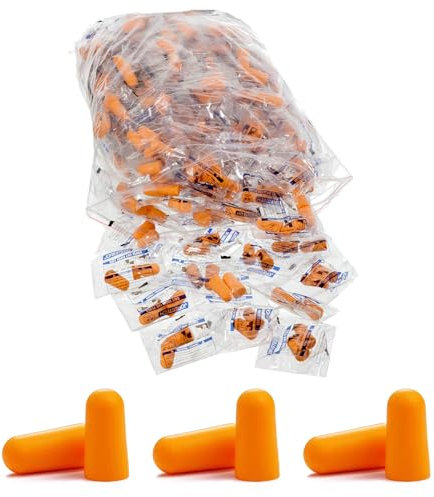 30 paia tappi per orecchie per cancellazione rumore,tappi riutilizzabili ultra morbide, per dormire, russare, cancellazione del rumore,arancioni