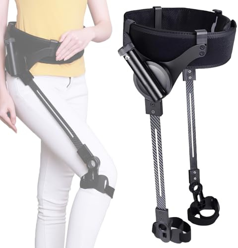 Exoesqueleto de asistencia para caminar | Soporte movilidad ancianos | Ayuda portátil para Caminar | Livianos Polacas De Fibra De Carbono | para Ancianos y Personas con Movilidad Reducida (Legs, L)