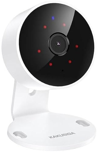 Videocamera Telecamera Interna di Sorveglianza Wi-Fi 4MP Full HD - Visione Notturna 10M e Audio Bidirezionale - App Smart Life - Controllo Remoto e Allarme in Tempo Reale - Colore Bianco