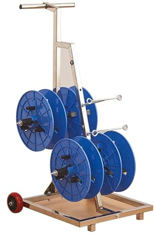 Cable Reel Holder And Dispenser,Heavy Duty Cord Storage Reel, Multi-Purpose Wire Spool Organizer & Dispenser, Durable Cable Reel Holder for Electrical, Industrial & Retail Use, Efficient Wir