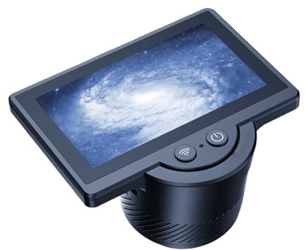 Lazmin112 WiFi Elektroniskt Okular, 4,3-tums Skärm 1080P HD-teleskopkamera med Realtidsavbildning för Astronomifotografering och Teleskopmikroskopobservation