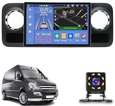 Estéreo para Coche de 13,3 para Be-NZ Sprinter 2500 (2018-2022) - Reproductor Multimedia Android 13 con Android Auto, CarPlay, GPS, WiFi, Bluetooth, Am/FM, 2+32 Discos Duros