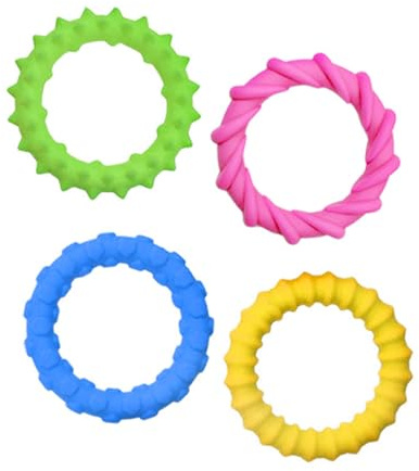 4pcs Sensory Chewable Bracelets Set for Toddler Teething Stress Relief and Concentration Aid for School and Classroom Calming Toy
