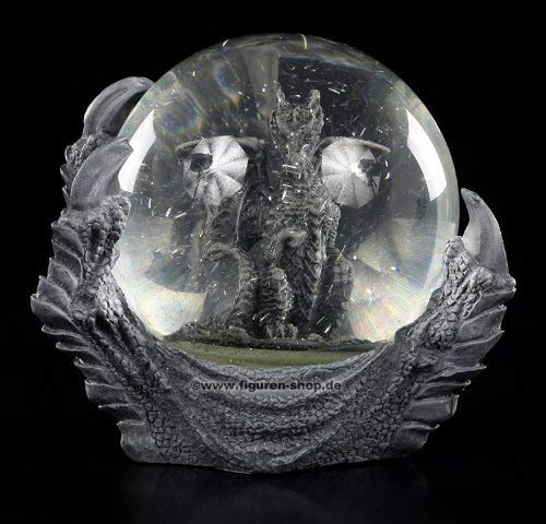 Figuren-Shop.de Drachen Schneekugel - Drachenklaue