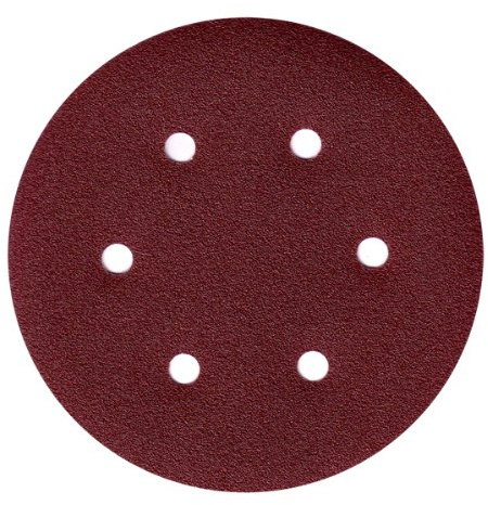 20 dischi carta vetrata abrasiva, 150 mm, a 6 forigrana 80, per levigatrice rotorbitale