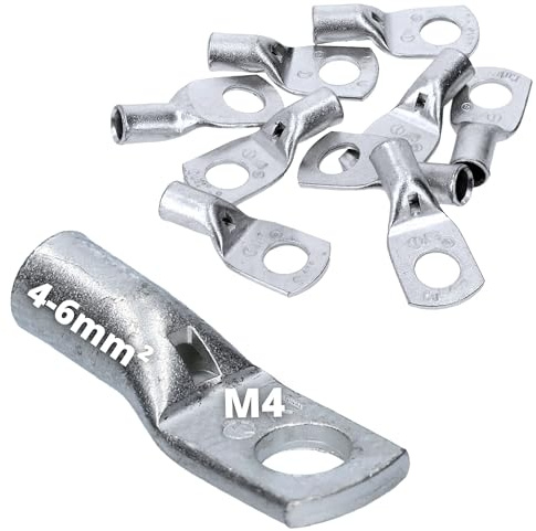 Cembre A1-M4-10x Capicorda Tubolari 4-6 mm², M4 in Rame Stagnato