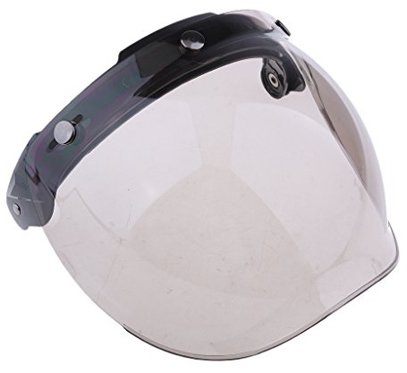 Gazechimp Universal 3 Druckknopf Bubble Helm Visier Motorrad Face Up Windschutzscheibe - Farbe # 2