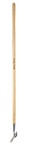 Kent & Stowe Langstiel Wurzelstecher – Unkrautstecher aus stabilem Edelstahl, Unkrautentferner mit Stiel aus Eschenholz, Länge: 160 cm