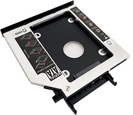 2nd HDD SSD Hard Drive Optical Bay Frame Caddy Tray for Lenovo Y500 Y500N Y510P with Bezel Front Cover Mounting Bracket