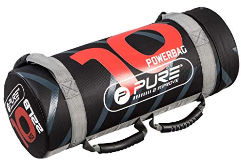 Pure2Improve - Power Bag 10kg – Sandsack Gewichtheben Training, verstellbare Fitness Power Bag mit Griffen