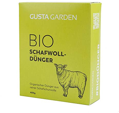 Bio Schafwolldünger - 6 Monate Langzeitwirkung - Wasserspeichernd - Granulat aus 100% reiner Schafschurwolle aus Österreich - Universaldünger - Ideal für Kartoffeln, Tomaten, Erdbeeren etc. (400g)