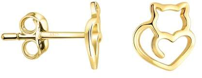 SOFIA MILANI - Damen Ohrringe 925 Silber - Katzen Ohrstecker