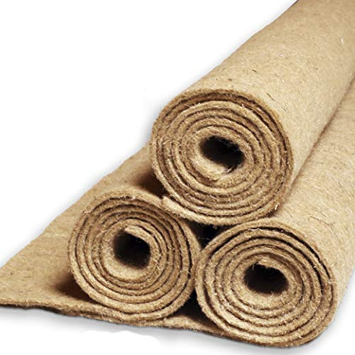 Natursache I Hanfmatte - Abdeckmatte (100x50x0,5cm) für Abfälle im Wurmkomposter Wurmkiste Wurmfarm I Schützt vor Fruchtfliegen I sorgt für optimale Bedingungen im Komposter (25 Stück)