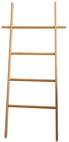 GAOYH Towel Ladder Wooden Stand, Towel Ladder Bamboo 4 Rails, Towel Rack Decorative Ladder, Drying Rack Ladder, Towel Rack, Bath Towel Rack, Bamboo,57x145cm