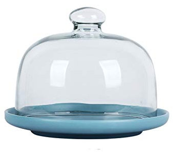 XIALIUXIA Mikrowellenabdeckhaube/Mikrowellen Abdeckung/Fliegenhaube,Dessert-Server Foto-Requisiten, Glas-Kuchen-Kuppel-Abdeckung, Obst-Käse-Kuppel, Lebensmittel-Kuppel-Abdeckung, Keramikplatten, Ku