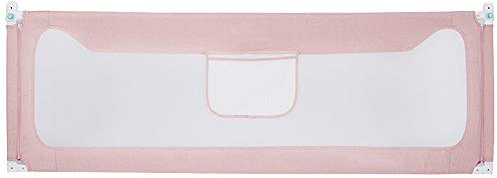HAPPLiGNLY Bettgitter für Babybetten, Bettgitter, vertikales Anheben, geeignet für Doppelmatratzen mit Queen- und Kingsize-Bett, Pink, 200 cm