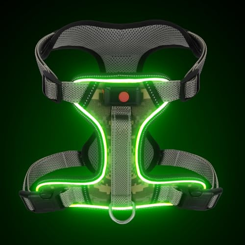 Hundsele No Pull Light Anti Pull Front Clip för små, medium och stora hundar Escape Proof mjuk vadderad hundsele med handtag